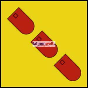 Gemeindefahne 1626 Rueyres-Treyfayes Ehemalige Gemeinde