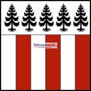 Gemeindefahne 1775 Mannens-Grandsivaz Ehemalige Gemeinde