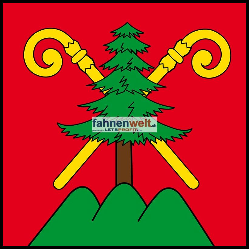 Gemeindefahne 3962 Montana Ehemalige Gemeinde