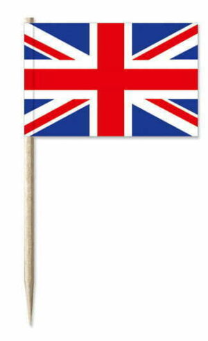 Mini-Fahnen Grossbritannien Pack à 50 Stück | 30 x 40 mm
