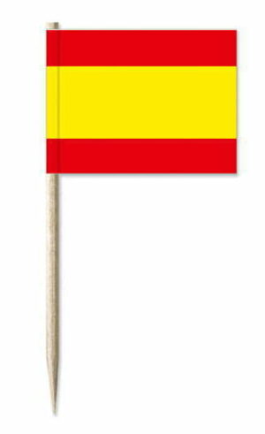 Mini-Fahnen Spanien Pack à 50 Stück | 30 x 40 mm