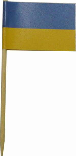 Mini-Fahnen Ukraine Pack à 50 Stück | 30 x 40 mm