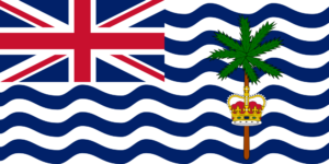 Länderfahne Britische Territorien im Indischen Ozean aus dem SLF-Stoff in schöner Qualität