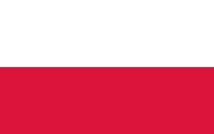 Länderfahne Polen aus dem SLF-Stoff in schöner Qualität