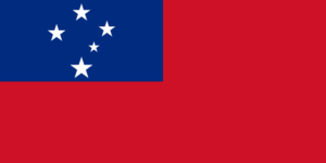 Länderfahne Samoa aus dem SLF-Stoff in schöner Qualität