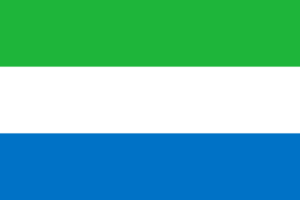 Länderfahne Sierra Leone aus dem SLF-Stoff in schöner Qualität