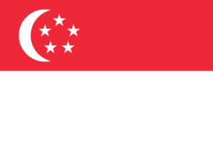 Länderfahne Singapur aus dem SLF-Stoff in schöner Qualität