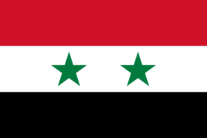 Länderfahne Syrien aus dem SLF-Stoff in schöner Qualität