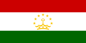 Länderfahne Tadschikistan aus dem SLF-Stoff in schöner Qualität