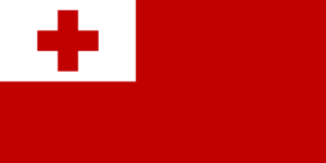 Länderfahne Tonga aus dem SLF-Stoff in schöner Qualität