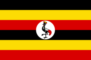 Länderfahne Uganda aus dem SLF-Stoff in schöner Qualität